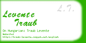 levente traub business card